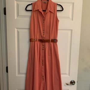 Button up shirt dress